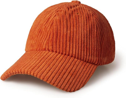 CHOK.LIDS Everyday Corduroy Baseball Cap for Men and Women Dad Hat Unisex Adjustable Lightweight Polo Style Curved Brim