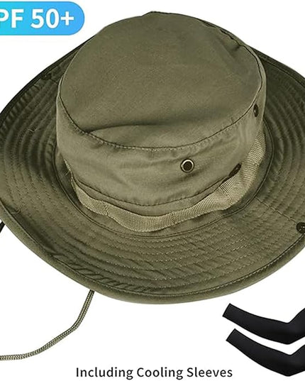 Sun Hats for Men Women Bucket Hat UPF 50+ Boonie Hat Foldable UV Protection Hiking Beach Fishing Summer Safari
