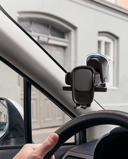 iOttie Easy One Touch Signature Dashboard & Windshield Universal Car Mount Phone Holder Desk Stand with Suction Cup Base and Telescopic Arm for iPhone, Samsung, Google, More Smartphones