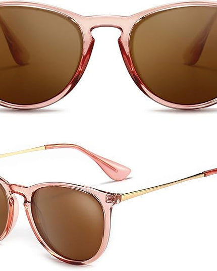 SUNGAIT Premium Vintage Round Sunglasses for Women Men Classic Retro Trendy Style