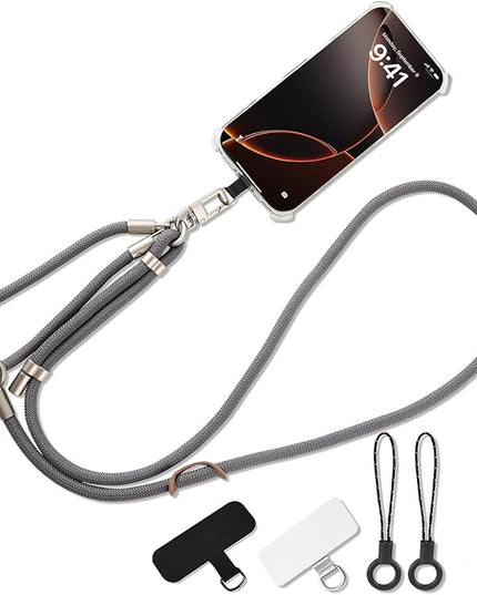 3-in-1 Adjustable Phone Lanyard Crossbody Cell Phone Neck Strap Universal Mobile Wrist Lanyard