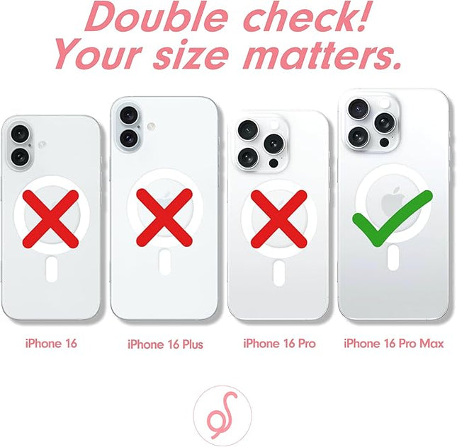 Sonix Case for iPhone 16 Pro Max | Compatible with MagSafe | 10ft Drop Tested | Delilah Flower