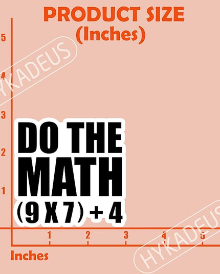(3Pcs) Do The Math 67 Meme Stickers Funny Six Seven Math Teacher Student Sticker 6 7 Vinyl Decals Waterproof for Laptop, Water Bottle, Planner, Scrapbooking, 3" x 2.9"
