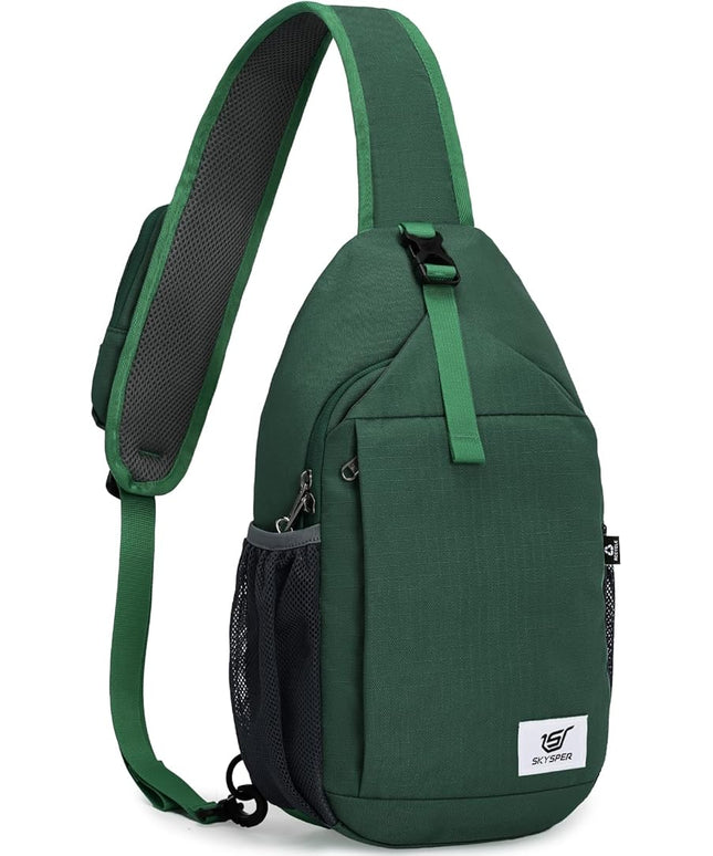 SKYSPER Sling Bag RFID Cross Body Bag Recycled Crossbody Backpack Travel Daypack