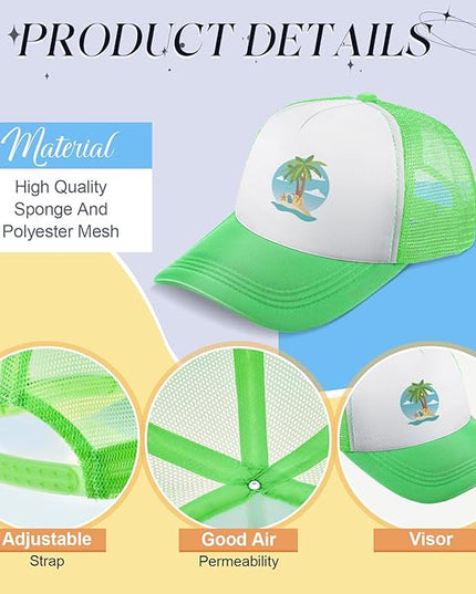 Hercicy 40 Pack Sublimation Blank Trucker Hat Bulk Baseball Cap Adjustable Mesh Unisex Polyester Hat Heat Transfer