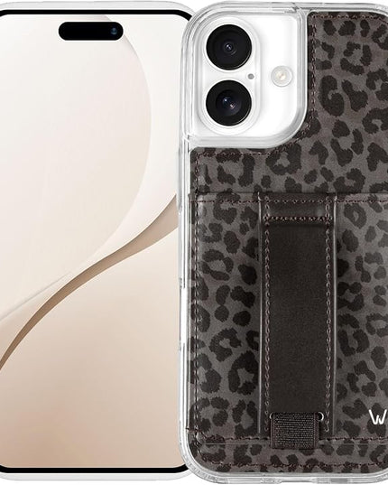 Walli Cases for iPhone 17 Case Aesthetic Wallet Phone Case Card Holder, Securely Holds up to 2 Cards - Cute, Trendy Phone Cover for Women, fits iPhone 17 with Kickstand & Finger Strap