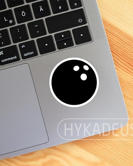 (3Pcs) Bowling Stickers Waterproof Vinyl Bowling Ball Decals for Water Bottle, Tumbler, Laptop, Phone Case, Poster Board, Scrapbooking, Team Players, Coach, 3" x 3"