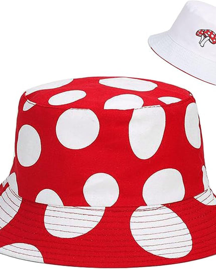 Malaxlx Unisex Bucket Hat Beach Sun Hat Aesthetic Fishing Hat for Men Women Teens, Reversible Double-Side-Wear