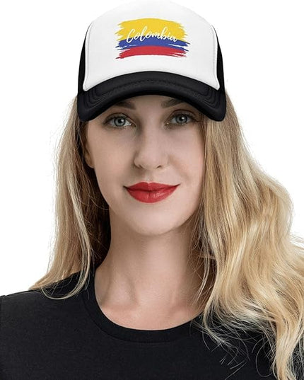 Cute Flag Baseball Cap for Men Women Mesh Trucker Hat Adjustable Patriotic Snapback Baseball Hat for Sports Running