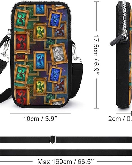 Small Crossbody Bags for Men, Cool Lightweight Sling Phone Pouch, Slim Cell Phone Purses
