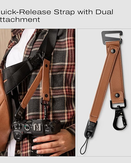 C Coiro Leather Camera Sling Bag, Weather Resistant Crossbody Camera Bag, Professional Pouch for Photographers