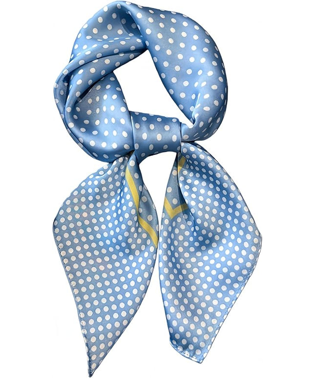 MINIDORA Satin Scarves for Women 27.5 × 27.5 inches Medium Square Elegant Silk Feeling Head Scarf