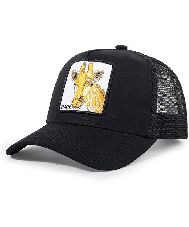 Classic Unisex Various Animal Series Embroidery Farm Adjustable Mesh Snapback Trucker Hat