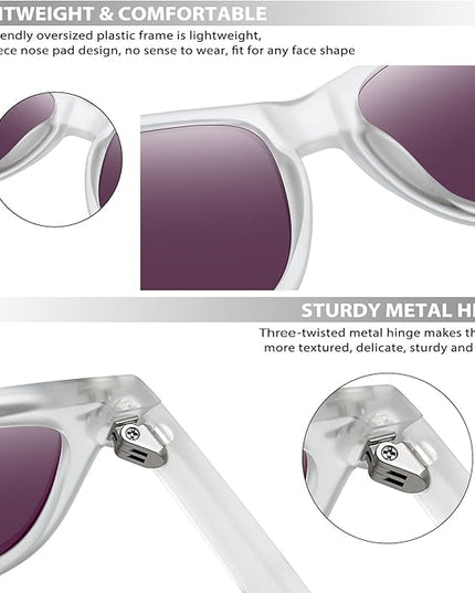 Joopin Square Sunglasses Polarized UV Protection Trendy Designer Sun Glasses Men Women