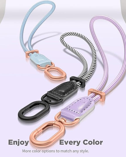 SURPHY Phone Wrist Strap, Keychain Wristlet, Phone Strap Charm with Tether Tab, Cellphone Lanyard Wrist, Key Chain for Women