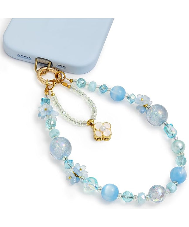 Phone Charm for Women, Anti-Theft Phone Wrist Strap, Hands-Free & Detachable Cellphone Lanyard Chain with Tether Tab