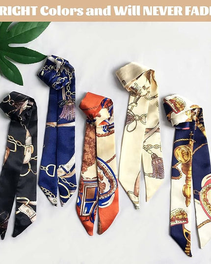 kcctoo 2/6/10Pack Scarf Bags for Women Handbag Scarfs Band Hair Neck Scarves Fashion Gifts