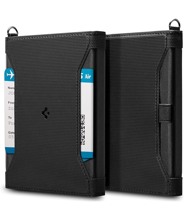 Spigen Life for Passport Card Cover Holder with RFID Blocking Technology Wallet Travel Documents Organizer Protector Accessories, SIM Card Pin Included