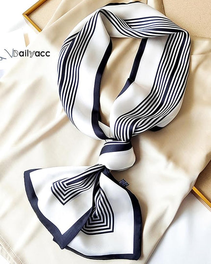 Dailyacc Hair Scarf for Women Fashion Silky Satin Headscarf Wrap Breathable Lightweight Neck Scarves For Handbag