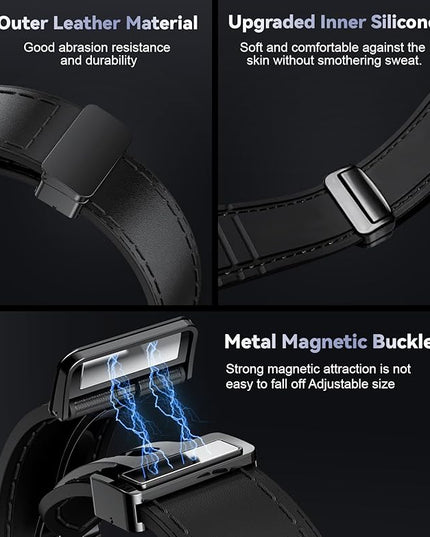 LIGE GPS Smart Watches for Men, Bluetooth Call, LED Flashlight, Compass, 1.43" AMOLED Fitness Watch with Heart Rate/Sleep Monitor, 100+ Sports Modes, iOS Android Compatible, Military Outdoor, Black