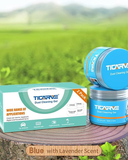 TICARVE 2Pack Cleaning Gel Car Putty Car Detail Putty Auto Detail Gel Detail for Car Interior Cleaner Kits Automotive Car Slime Keyboard Cleaner Blue (320g/11.2oz)