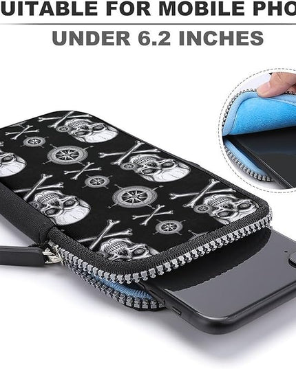 Unisex Small Crossbody Bags, Women Men Portable Adjustable Crossbody Phone Wallet Pouch
