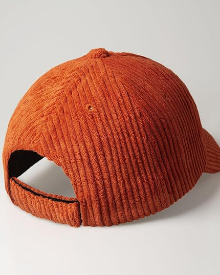 CHOK.LIDS Everyday Corduroy Baseball Cap for Men and Women Dad Hat Unisex Adjustable Lightweight Polo Style Curved Brim