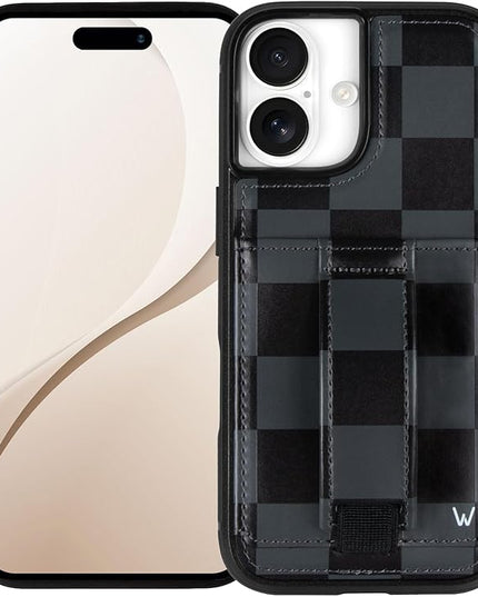 Walli Cases for iPhone 17 Case Aesthetic Wallet Phone Case Card Holder, Securely Holds up to 2 Cards - Cute, Trendy Phone Cover for Women, fits iPhone 17, with Kickstand & Finger Strap