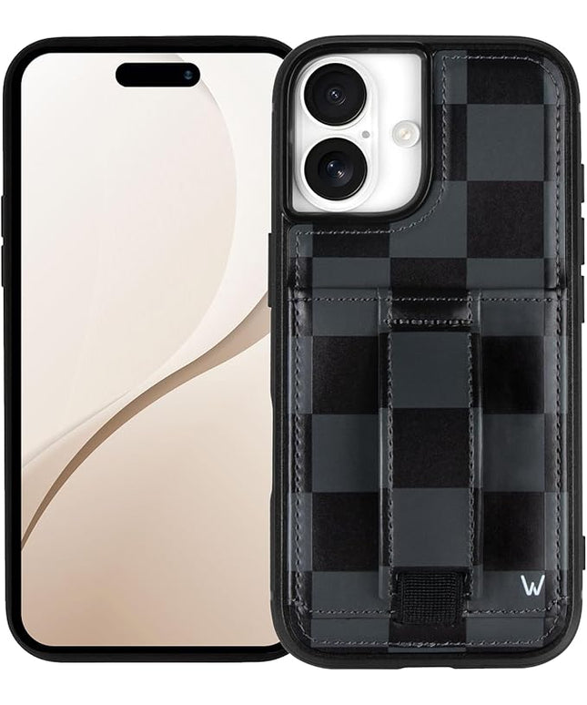 Walli Cases for iPhone 17 Case Aesthetic Wallet Phone Case Card Holder, Securely Holds up to 2 Cards - Cute, Trendy Phone Cover for Women, fits iPhone 17, with Kickstand & Finger Strap