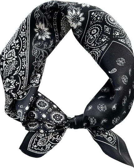 Satin Bandana Headscarf for Women Silky Hair Scarves for Fashion Lightweight
