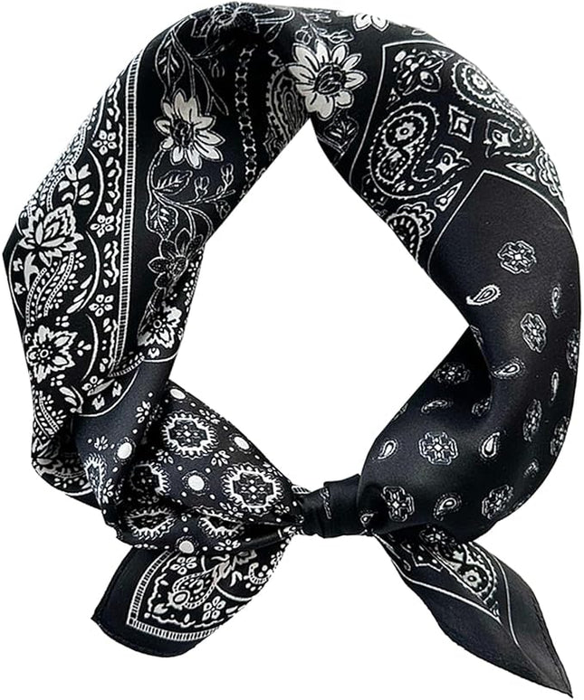 Satin Bandana Headscarf for Women Silky Hair Scarves for Fashion Lightweight