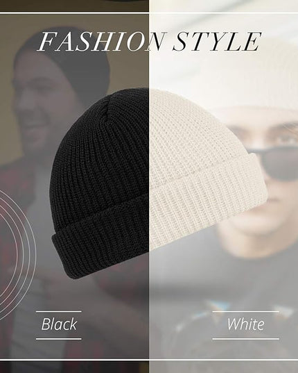 SATINIOR Trawler Beanie Watch Hat Roll-up Edge Skullcap Fisherman Beanie for Women Men