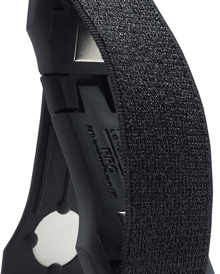 LOVEHANDLE PRO Premium Phone Grip - Elastic Phone Strap - Magnetic Phone Mount and Kickstand for Smartphone and Tablet - Black Glitter