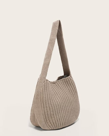 ENBEI Women's Crochet Tote Bag Knit Shoulder bag,Aesthetic Bag,Cute Eco-Friendly Tote for Travel,Daily Use,Gift Box Packaging