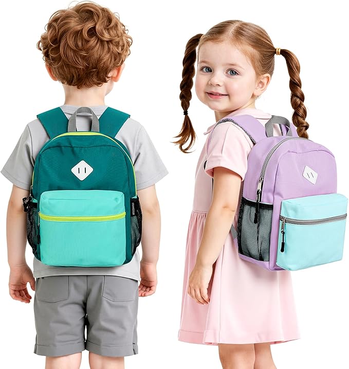 STEAMEDBUN Toddler Backpack Girls 2-4, Kids Backpack Girls, Preschool Daycare Travel Small - 12inch