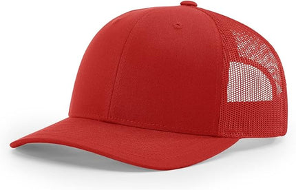 Richardson 112 Trucker Hat - Premium Adjustable Snapback Hat - Structured Six Panel Richardson Blank Caps