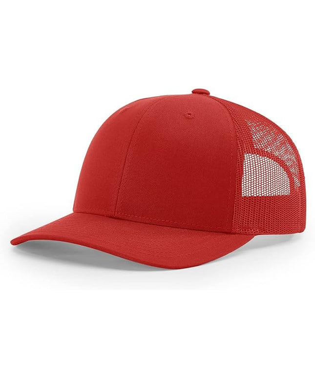 Richardson 112 Trucker Hat - Premium Adjustable Snapback Hat - Structured Six Panel Richardson Blank Caps