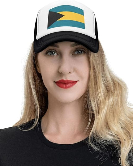 Cute Flag Baseball Cap for Men Women Mesh Trucker Hat Adjustable Patriotic Snapback Baseball Hat for Sports Running