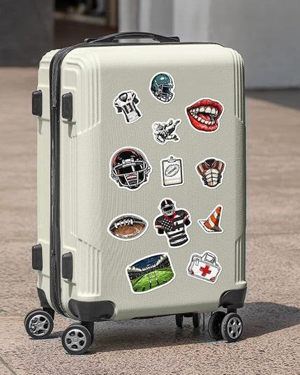 Pack 50 Pcs Cute Sports Football Stickers for Water Bottles Funny Laptop Luggage Computer Scrapbooking Kids Teens Girls Boys Adults Waterproof Aesthetic Sticker Small Vinyl Decals