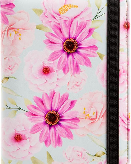 AIRMORS Pink Passport Holder Rfid Blocking,Cute Passport Cover Women Family Passport Book Holders Covers Wallets Travel Must Haves Cruise Ship Essentials(Flower)