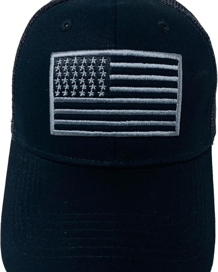 Roytrense Embroidered American Flag Unisex Baseball Cap (100% Cotton)