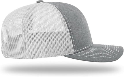 Richardson 112 Trucker Hat - Premium Adjustable Snapback Hat - Structured Six Panel Richardson Blank Caps