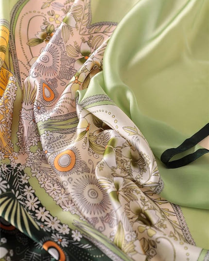 Fashion Scarves Scarf 100% Silk Feeling Scarf Silk Like Scarves Long Lightweight Sunscreen Shawls for Women
