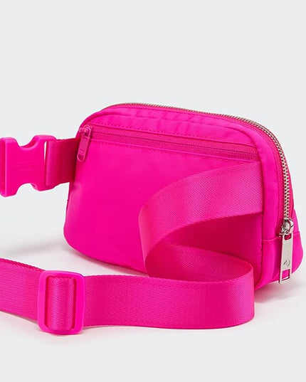 Pander Belt Bag for Women, Fashion Waist Packs, Crossbody Bags, Everywhere Belt Bag with Adjustable Strap (Sonic Pink).