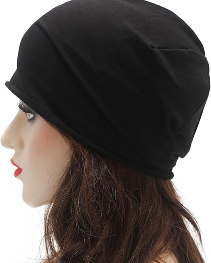 ZLYC Cotton Thin Slouchy Beanie Hat for Men Women Fashion Soft Stretch Knit Skull Cap