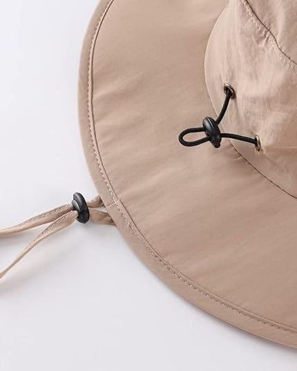 Home Prefer UPF50+ Mens Sun Hat Wide Brim Fishing Hat for Men UV Protection Womens Beach Bucket Hat for Golf Hiking Gardening