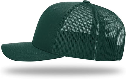 Richardson 112 Trucker Hat - Premium Adjustable Snapback Hat - Structured Six Panel Richardson Blank Caps