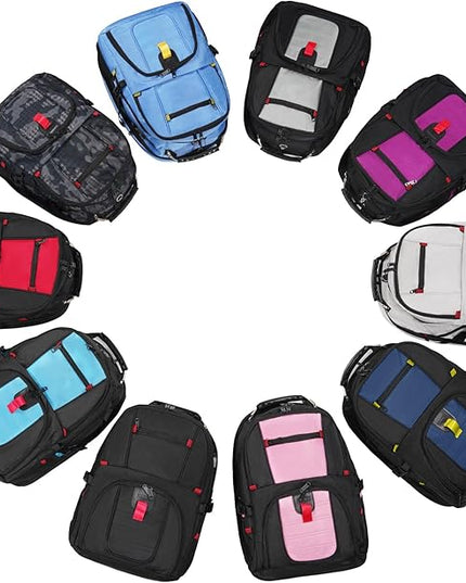 YOREPEK 18.4 Laptop Backpack, Large Backpacks with USB Charger Port, TSA Friendly Flight Approved Weekend Carry on Backpack with Luggage Strap for Men and Women, Roy Blue