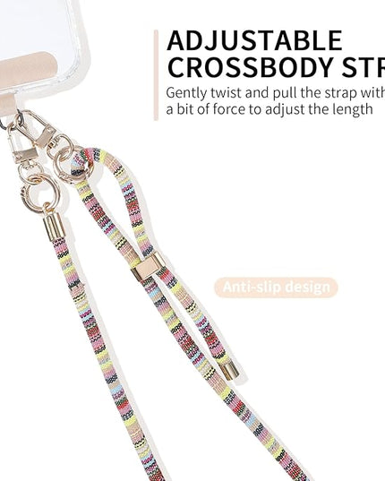 Phone Lanyard Crossbody Neck Strap with Charm Universal Adjustable Shoulder Strap Accessories