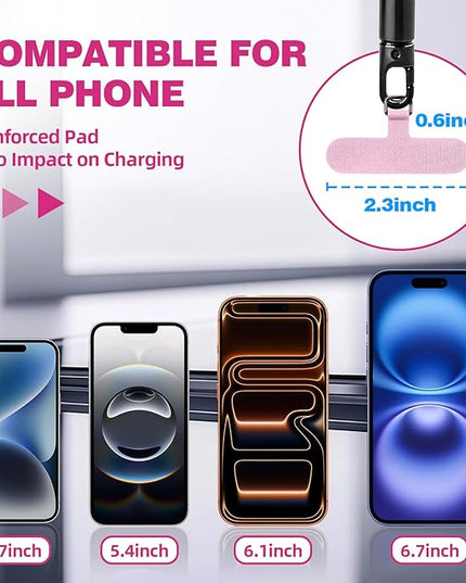 Phone Lanyard for Cellphone Case,2Pack Adjustable Braided Phone Wrist Strap,Charm Wrist Lanyard for Women&Men Travel